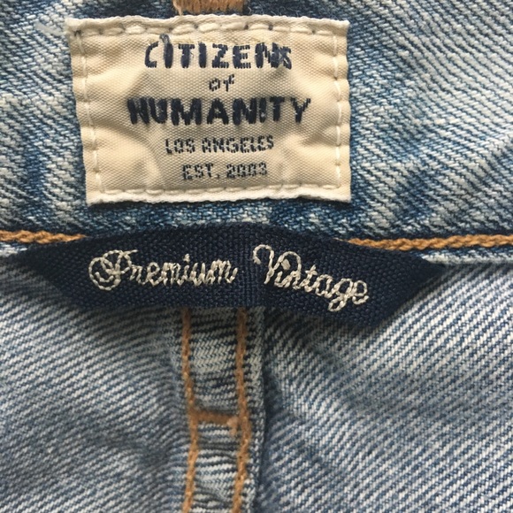 Citizens of Humanity Liya High Rise Classic Fit Crop Premium Vintage - Picture 9 of 10